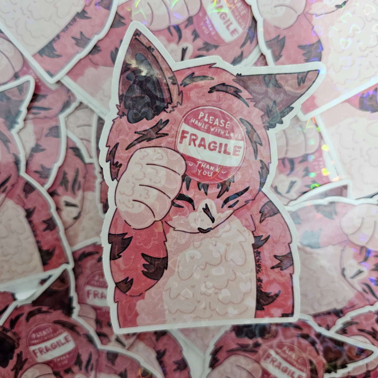 In Stock: Fragile Yuji Cat Sticker